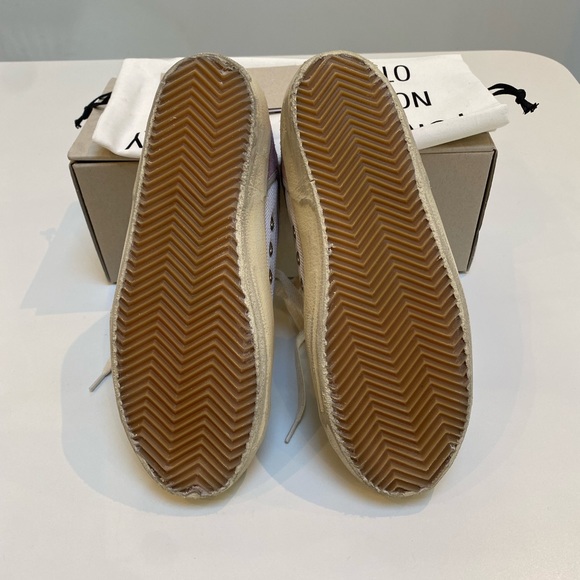 Golden Goose Superstar Sneaker Cream Antique Pink Suede/Leopard sz 37 New in Box - Picture 11 of 17